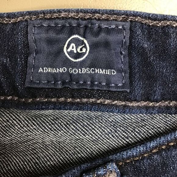 AG Adriano Goldschmied Womens Super‎ Skinny Jeans Blue Stretch Dark Legging 28 - Picture 7 of 9